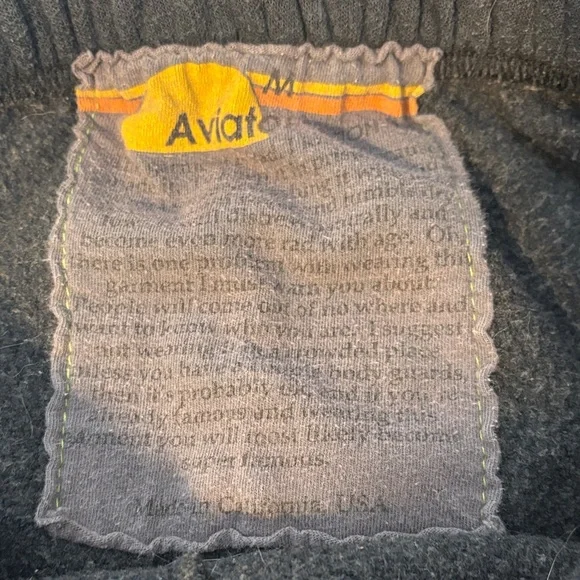 Aviator Nation 5 STRIPE SWEATPANTS - CHARCOAL Medium Women’s - Picture 6 of 7